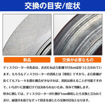 ノート E11 フロント ブレーキディスクローター 左右セット ブレーキローター 40206-AX000/40206-CT40A_画像5