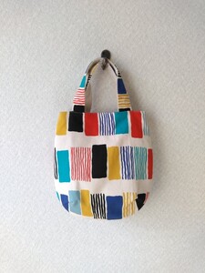 【ハンドメイド】トートバッグ ■カラフル模様