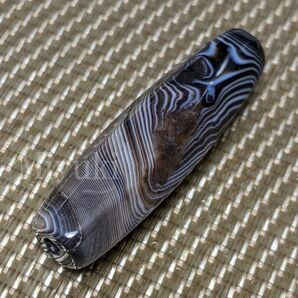 御幸天珠 AW05246 瑪瑙天珠 39x11mm 特殊天珠 線天珠 線珠 眼天珠 眼模様
