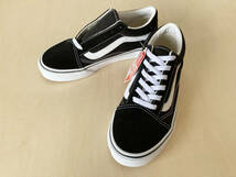 17cm バンズ キッズ オールドスクール VANS OLD SKOOL KID'S BLACK/T.WHITE 17cm VN000W9T6BT_画像1