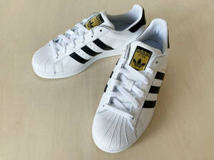 ★23.5cm アディダス スーパースターＪ adidas SUPERSTAR J WHITE/BLACK C77154 23.5cm レディース スニーカー