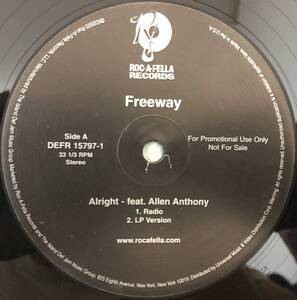 US PROMO ONLY / FREEWAY / ALRIGHT / FEAT ALLEN ANTHONY / 2003 HIPHOP