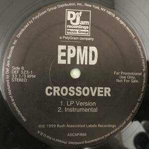 US ORIGINAL PROMO / EPMD / CROSSOVER 1992HIT NUMBER / CHECK 1,2 1999 PROMO / HIPHOP　②