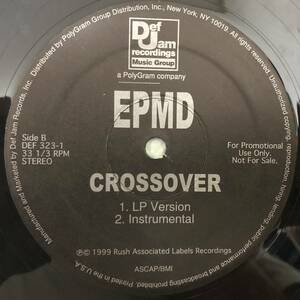 US ORIGINAL PROMO / EPMD / CROSSOVER 1992HIT NUMBER / CHECK 1,2 1999 PROMO / HIPHOP