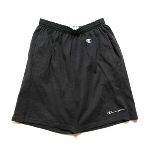 90's チャンピオン Champion コットン トレーニングショーツ 黒 (L) ブラック ショートパンツ ジムショーツ 90年代 旧タグ オールド