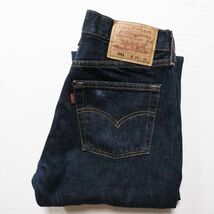 00's USA製 Levi's リーバイス 501 デニムパンツ (w28) 濃紺 00年代 アメリカ製 オールド 2001年製 ビンテージ 1ウォッシュ_画像1