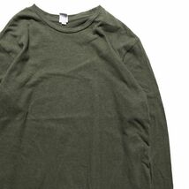 00's オールドネイビー クルーネック ヘビーウェイト コットン Tシャツ 長袖 (XL) 濃緑 無地 ロンT 2004年 旧タグ オールド ギャップ_画像1