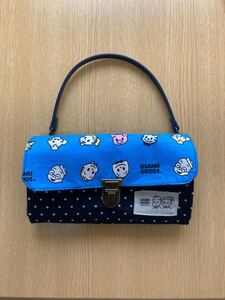 お財布バッグ お財布ポシェット ハンドメイド オサムグッズ ブルー 青