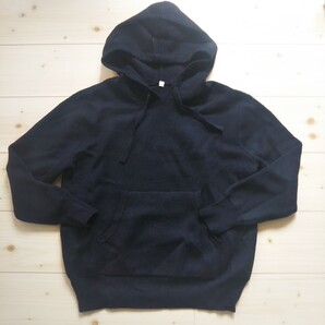 イオン購入 黒のニットパーカーMサイズ
