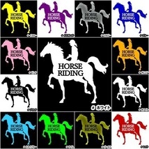 ★千円以上送料0★20×18.6cm【HORSE RIDING-D】乗馬、馬術競技、牧場、馬具、馬主、競馬好きにオリジナル、馬ダービーステッカー(2)_画像10