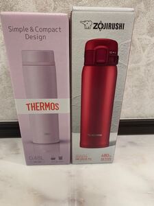 サーモス THERMOS 象印 真空断熱 水筒 マグボトル 2個セット
