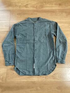 A Vontade ノーカラーシャツ　グレー　size S