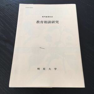 さ4 教育相談研究 明星大学 専門教育科目 癒しの教育相談理論 ホリスティック感性 教育学 学校教育 こども 臨床教育学 心理 カウンセラー