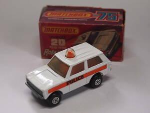 MATCHBOX Matchbox 20 POLICE PATROL 1975 year * Britain made beautiful goods 