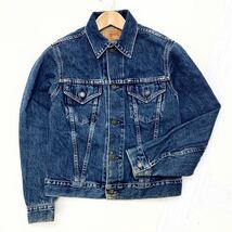 リーバイス LEVIS W7505-0212 デニムジャケット ジージャン Mサイズ レディース 腹にシミ有 色落ち感最高♪■CC126_画像2