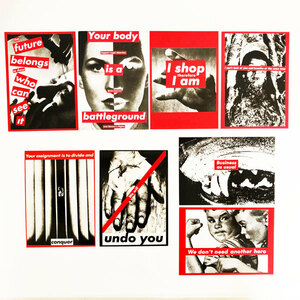 BARBARA KRUGER / バーバラ・クルーガー “ビンテージ・ポストカード” × 8枚 セット S-144, not supreme