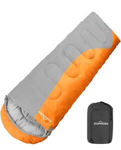 寝袋 シュラフ 封筒型 軽量 保温 210T防水 コンパクト アウトドア キャンプ 登山 防災用 丸洗い可能 快適温度5度~25度