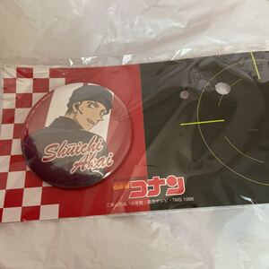 赤井秀一 缶バッジ 緋色の不在証明 緋色の弾丸 コナンプラザ 見返りバージョン