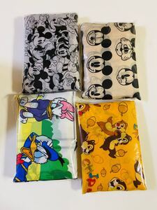 @新品@エコバッグ 折りたたみ可愛い大容量トートバッグ★ディズニー4点セット