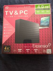 Seagate USB3.1(Gen1)/USB3.0接続 外付けハードディスク HDD 4TB SGD-MX040UBK