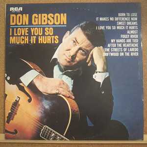 LP(紙ジャケ)DON GIBSON(ドン・ギブソン)/I LOVE YOU MUCH IT HURTS(スイート・ドリーム)【同梱可能6枚まで】0910