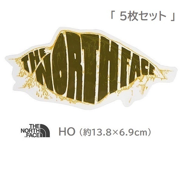 TNF Print Sticker NN32229 HO ノースフェイス ステッカー 新品 防水素材 ＜ 5枚セット ＞