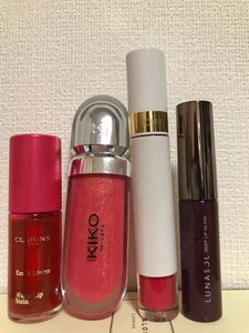リップまとめ売り 4本セット トムフォード KIKO クラランス ルナソル