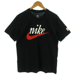 未使用品 ナイキ NIKE Tシャツ 半袖 丸首 ロゴ プリント 刺繍 ブラック 黒 ホワイト 白 レッド 赤 M メンズ