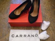 美品 CARRANO パンプス ブラック/ハラコ サイズEUR36/US5/約23㎝ 定価17,000円 カラーノ 841156 BL/C 015_画像1