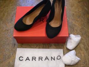 美品 CARRANO パンプス ブラック/ハラコ サイズEUR36/US5/約23㎝ 定価17,000円 カラーノ 841156 BL/C 015