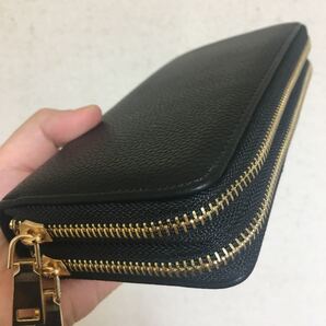 Wファスナー長財布 男女兼用 ロングウォレット 2つファスナー大容量 ダブルファスナー長財布 新品 レディース メンズ 長財布