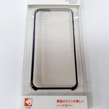 送料無料 美品 iPhone 8 7 SE2 ハードカバー ブラックサイドライン スマホケース_画像7