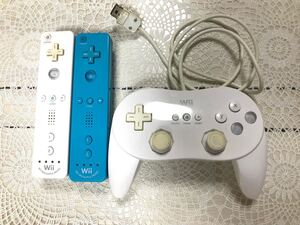 Wii Wiiリモコン コントローラー 3点セット 中古