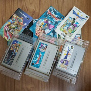 ・スターオーシャン、ドラゴンクエスト3.5箱、説明書付き スーパーファミコンソフト