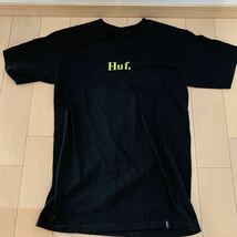 送料無料　未使用　タグ無し　HUF ハフ 半袖Tシャツ ロゴ　Sサイズ　ブラック　コットン100%_画像1