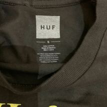 送料無料　未使用　タグ無し　HUF ハフ 半袖Tシャツ ロゴ　Sサイズ　ブラック　コットン100%_画像4