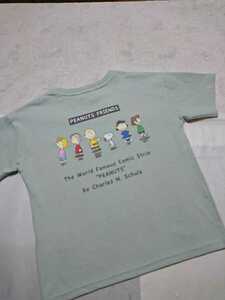 新品 未使用 peanuts スヌーピー 110 半袖 Tシャツ トップス カットソー 半袖Tシャツ パジャマ ルームウェア 刺繍 即決 送料無料