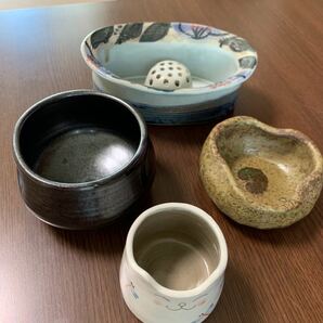 陶器　器　生花　飾り　美術品　お洒落　可愛い　セット　陶芸　インテリア　お宝　掘り出し物 抹茶碗 骨董 茶道具 陶芸 茶碗 抹茶碗