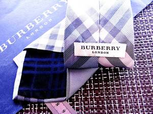 * состояние средний N*5629# подлинный Burberry [ высший класс ручная работа ][ стандартный проверка ] галстук 