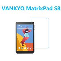 VANKYO MatrixPad S8強化ガラスフィルム 指紋防止飛散防止気泡防止エアレース加工 自動吸着 高硬度9H 高透過率_画像1