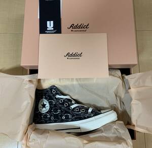 UNDERCOVER ×CONVERSE Addict アンダーカバー コンバース アディクト 19AW CHUCK TAYLOR MATERIAL UC HI チャックテイラー 26㎝ ブラック