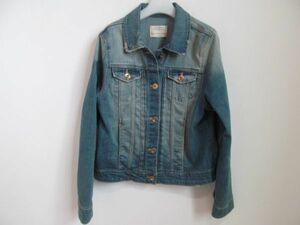 (44580)ZARA　キッズ　ガールズ　デニム　ジャケット　Gジャン　ブルー系　サイズ13ー14　164㎝　USED