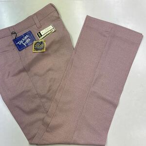 【超希少】新品　Dickies ディッキーズ　限定販売　未使用/メンズスラックス/ローズドラジェ　桃色/ウエスト76/70s vintage