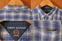 ビッグサイズ TOMMY HILFIGER トミーヒルフィガー 長袖シャツ チェック柄 メンズ2XL相当(19257_画像3