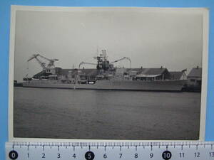 (J39) 写真 古写真 船舶 軍艦 オーストラリア D08 ベンデッタ 昭和36年5月28日 博多港 