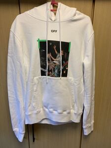 正規 20AW OFF-WHITE c/o VIRGIL ABLOH オフホワイト パスカル プルオーバー フーディー パーカー 白 XS OMBB034F20FLE011