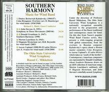 サザン・ハーモニー　SOUTHERN HARMONY: MUSIC FOR WIND BAND　THE OHIO STATE UNIVERSITY WIND SYMPHONY　RUSSEL C. MIKKELSON_画像2