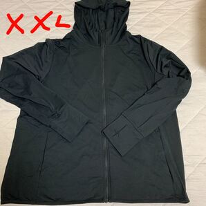 エアリズムUVカットメッシュパーカーX X L★ブラック