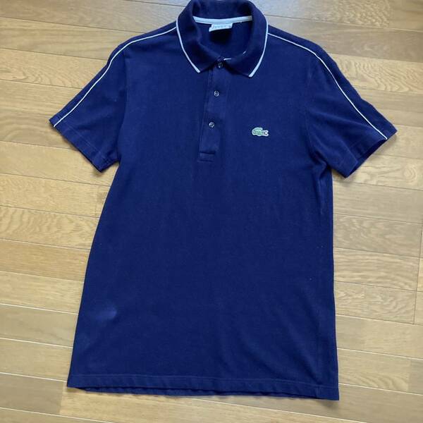 LACOSTE ポロシャツ　サイズ3 肩幅42㎝　胸幅45㎝　着丈70㎝　ゴルフ　スポーツ　ワーク　作業　アウトドア　中古品　即決