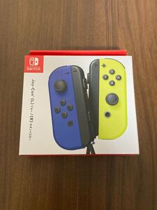 nintendo switch コントローラー ジョイコン joy con ブルー ネオンイエロー 新品 店舗印なし
